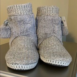 Gray Women slipper boots